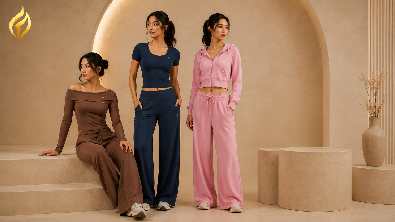 DAYAURA AuraFlow Collection — soft lounge and everyday movement essentials